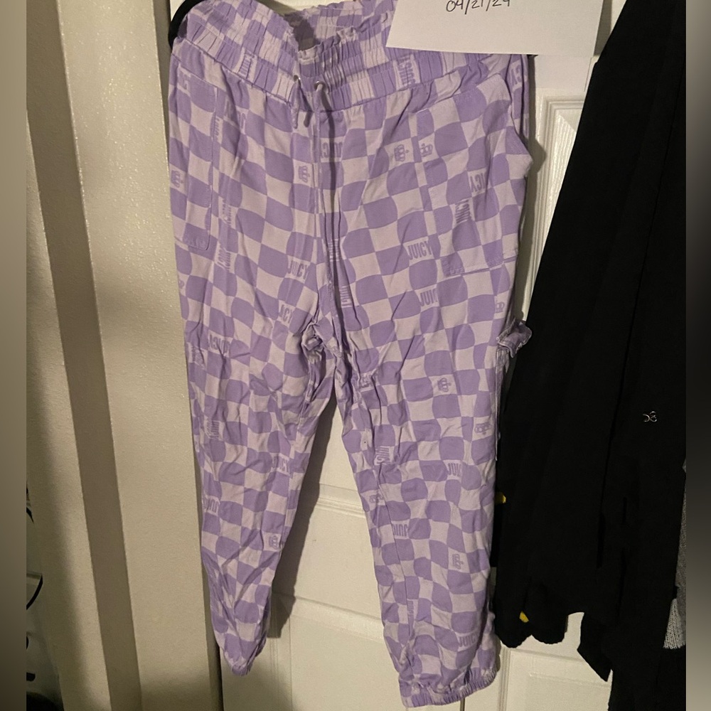 Juicy Couture Lilac check joggers